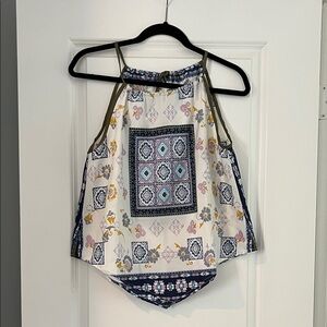 Floral Geometric Camisole - Multicolor
